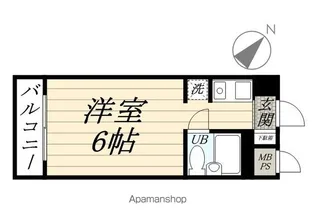 ライオンズマンション鶴見中央【109号室】の間取り
