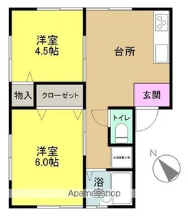 コーポナイス【106号室】の間取り