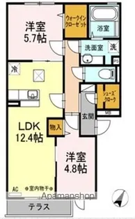 アストンパーク【1階】の間取り