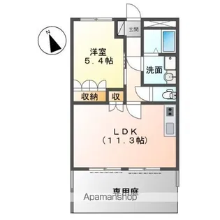 グランドール・エルク【1階】の間取り