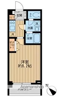 エコロジー都立大学レジデンス【3階】の間取り