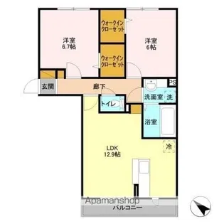 ベイサイドテラス ANNEX B【2階】の間取り