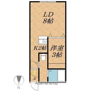 クレールコート【1階】の間取り