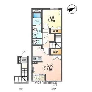 荒町アパート【206号室】の間取り