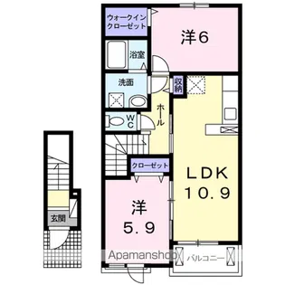 コーポM H【2階】の間取り