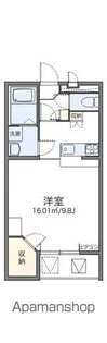 レオパレス我孫子【204号室】の間取り