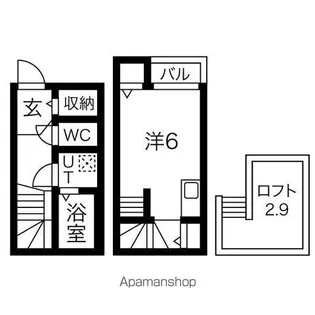 ルークス名古屋【1階】の間取り
