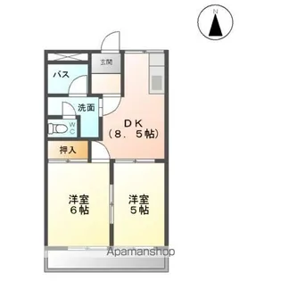 エスポワールオクダⅠ【1階】の間取り