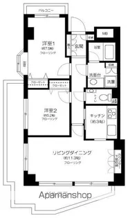 目黒青葉台グランドハイツ【2階】の間取り