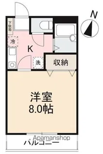 クレイドル橋谷Ⅰ・Ⅱ【Ⅱ-8号室】の間取り