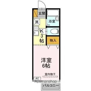 ルミエール末広【1階】の間取り