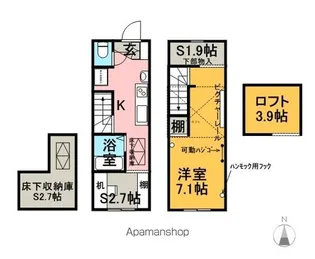 愛知県半田市青山4丁目【テラスハウス】の間取り