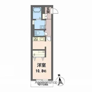 シャーメゾン北藤原【1階】の間取り
