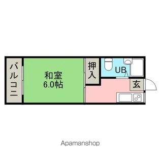 福井コーポ【201号室】の間取り