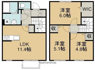 アイリーコート南小泉【1階】の間取り