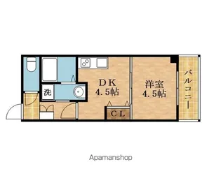 プレシャス中宮【501号室】の間取り