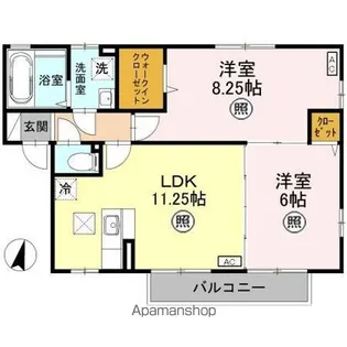 チェルシー AB【1階】の間取り