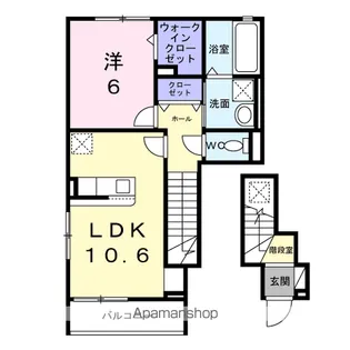 メゾン ド グリシーヌ【2階】の間取り