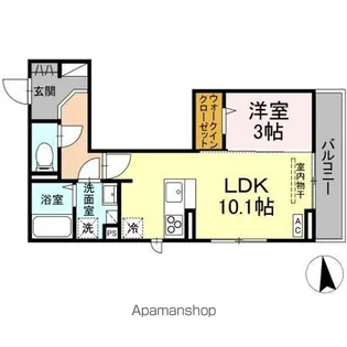 アトラエンテ【3階】の間取り
