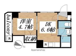 ソレイユハルミ【1階】の間取り