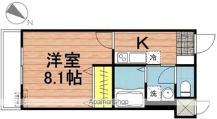 ロワゾ・ブルー【102号室】の間取り