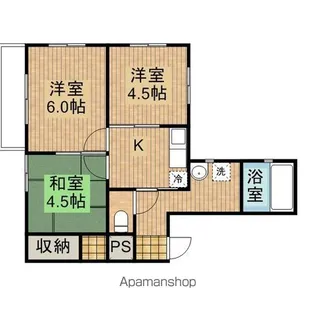 岡部マンション【3階】の間取り