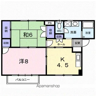 ケンハウス・グランシャリオ【2階】の間取り