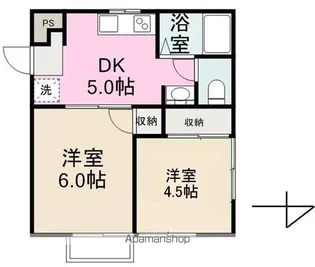 HYコーポⅠ【2階】の間取り
