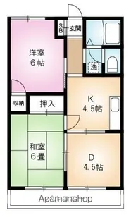 キャッスル橋本【205号室】の間取り