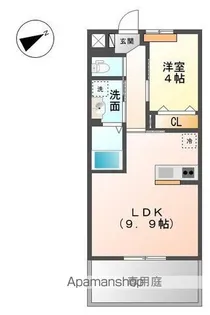 スカイピース【1階】の間取り