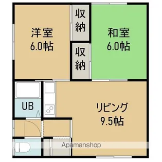 サンハイツNO.1【201号室】の間取り