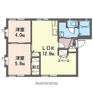 MI−ZONE A棟【101号室】の間取り
