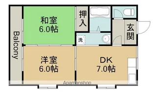 メゾン末広【3階】の間取り