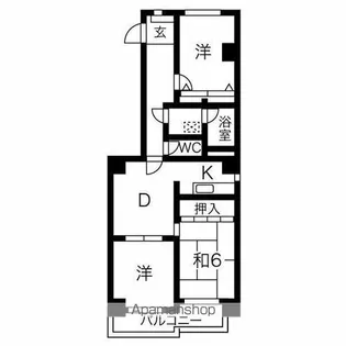 メゾン・ド・ラステア【5階】の間取り