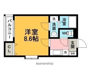 1Kの間取り画像