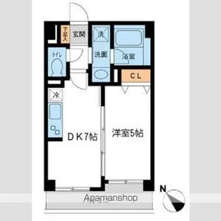 ルクレ初台【3階】の間取り