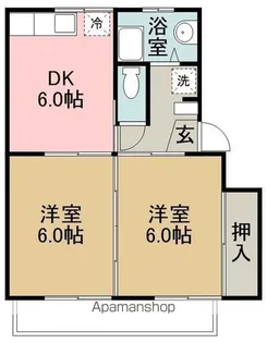 桜第一コーポ【202号室】の間取り