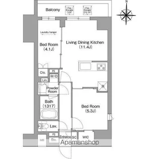 コンフォリア本所吾妻橋Ⅱ【2階】の間取り