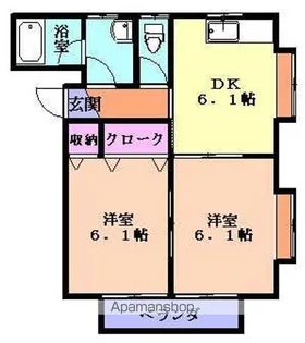 タウンハウス堺A棟【2号室】の間取り