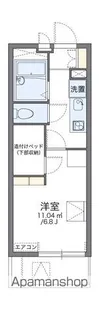 レオパレス金城【107号室】の間取り