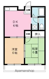 ドリームベース野上【202号室】の間取り