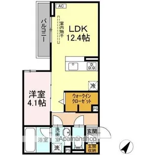 D CREST新川S【2階】の間取り