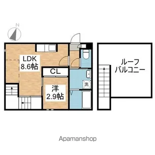 GRANDTIC青山【2階】の間取り
