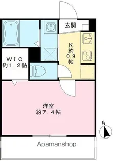 ペンタゴン【203号室号室】の間取り