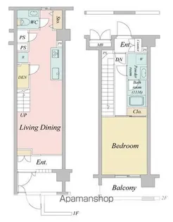 ニューシティアパートメンツ亀戸【1階】の間取り