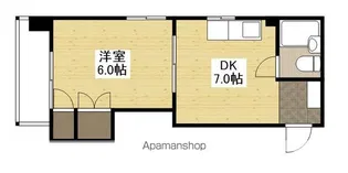 コーポ平和【4階】の間取り