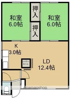 高台荘【1F左号室】の間取り