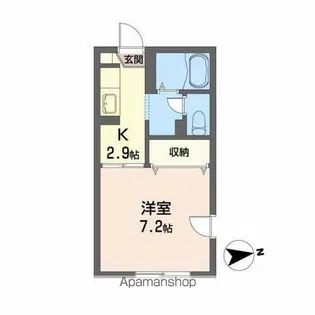 グランシェール【A103号室】の間取り