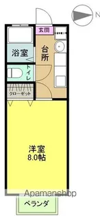 シガハイツⅩⅤ【203号室】の間取り