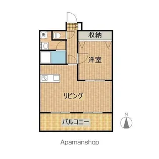 カーサ高千穂通り【6階】の間取り